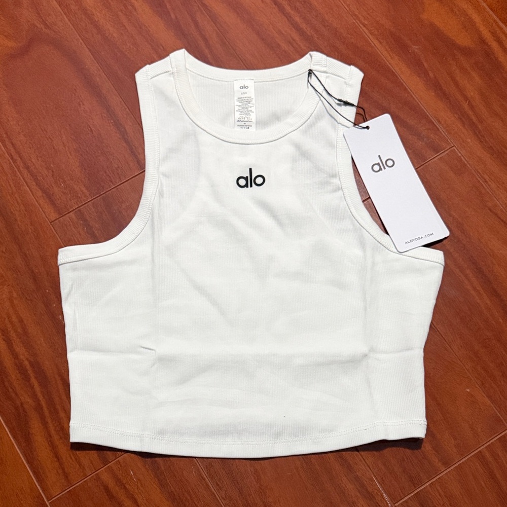 Yoga White Crop Top